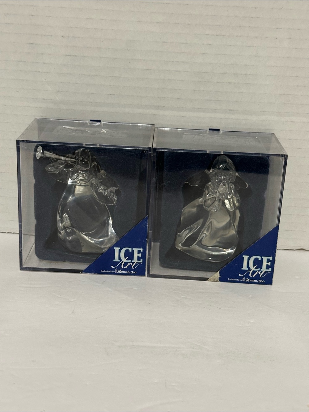 Ice Art Lucite/Acrylic Angel Figurines - Set of 2 by Roman Inc. #3